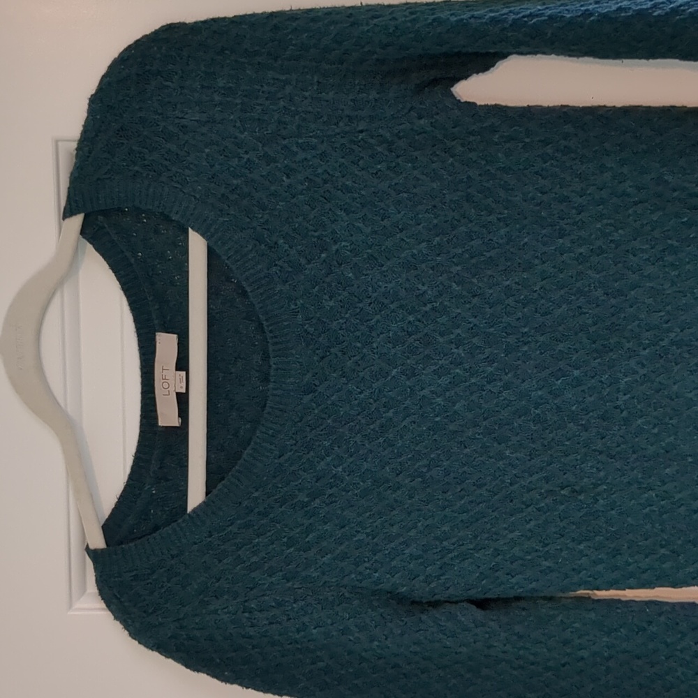 Deep Emerald Loft Sweater Dress